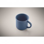 Taza monocromática en color mate con borde superior 300ml color azul vista fotografía segunda vista