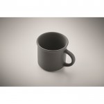 Taza monocromática en color mate con borde superior 300ml color gris oscuro vista fotografía segunda vista