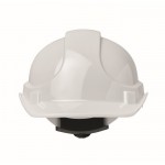 Casco de trabajo con diadema ajustable entre los 52 y 62cm color blanco septima vista