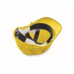 Casco de trabajo con diadema ajustable entre los 52 y 62cm color amarillo tercera vista