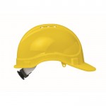 Casco de trabajo con diadema ajustable entre los 52 y 62cm color amarillo octava vista