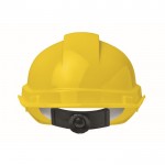 Casco de trabajo con diadema ajustable entre los 52 y 62cm color amarillo novena vista