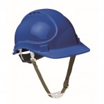 Casco de trabajo con diadema ajustable entre los 52 y 62cm color azul real