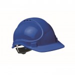 Casco de trabajo con diadema ajustable entre los 52 y 62cm color azul real segunda vista