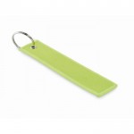 Llavero rectangular hecho de tela poliéster en varios colores color verde fluorescente