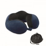 Almohada de viaje de espuma con diseño para dar soporte al cuello color azul