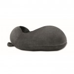 Almohada de viaje de espuma con diseño para dar soporte al cuello color gris oscuro sexta vista