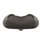 Almohada de viaje de espuma con diseño para dar soporte al cuello color gris oscuro septima vista
