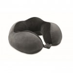 Almohada de viaje de espuma con diseño para dar soporte al cuello color gris oscuro octava vista