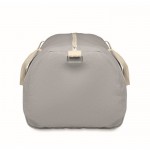 Bolsa de tejido reciclado con doble asa ajustable y desmontable color gris sexta vista