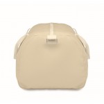 Bolsa de tejido reciclado con doble asa ajustable y desmontable color beige tercera vista