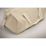 Bolsa de tejido reciclado con doble asa ajustable y desmontable color beige vista fotografía quinta vista