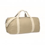 Bolsa de tejido reciclado con doble asa ajustable y desmontable color caqui