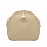 Bolsa de tejido reciclado con doble asa ajustable y desmontable color caqui tercera vista