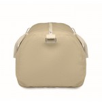 Bolsa de tejido reciclado con doble asa ajustable y desmontable color caqui sexta vista