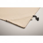 Bolsa plegable de la compra de algodón reciclado 140 g/m2 color beige vista fotografía cuarta vista