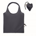 Bolsa compacta y plegable de la compra de algodón reciclado 140 g/m2 color azul