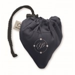 Bolsa compacta y plegable de la compra de algodón reciclado 140 g/m2 color azul vista principal tercera vista