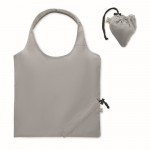Bolsa compacta y plegable de la compra de algodón reciclado 140 g/m2 color gris