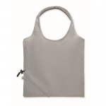 Bolsa compacta y plegable de la compra de algodón reciclado 140 g/m2 color gris segunda vista