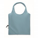 Bolsa compacta y plegable de la compra de algodón reciclado 140 g/m2 color negro mate segunda vista