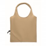 Bolsa compacta y plegable de la compra de algodón reciclado 140 g/m2 color caqui segunda vista