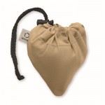 Bolsa compacta y plegable de la compra de algodón reciclado 140 g/m2 color caqui tercera vista