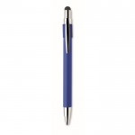 Bolígrafo antiestrés con spinner en la parte superior tinta azul color azul real quinta vista