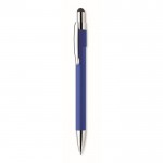 Bolígrafo antiestrés con spinner en la parte superior tinta azul color azul real octava vista