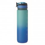 Botella de RPET con boquilla y horario de consumo de agua 1L color azul real octava vista
