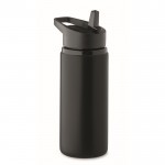 Botella de acero inoxidable reciclado con boquilla y asa 500ml color negro