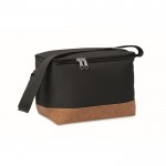 Bolsa nevera de RPET con detalle en la base de corcho 5L color negro