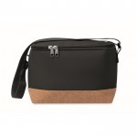 Bolsa nevera de RPET con detalle en la base de corcho 5L color negro quinta vista