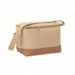 Bolsa nevera de RPET con detalle en la base de corcho 5L color caqui