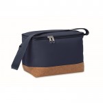 Bolsa nevera de RPET con detalle en la base de corcho 5L color azul marino
