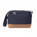Bolsa nevera de RPET con detalle en la base de corcho 5L color azul marino quinta vista