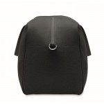 Bolsa de viaje monocromática de tejido reciclado con doble asa color negro sexta vista