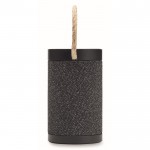 Altavoz negro inalámbrico con asa de transporte de yute 15W color negro septima vista