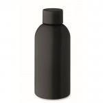 Botella monocromática antifugas de acero inoxidable reciclado 500ml color negro