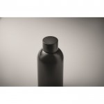 Botella monocromática antifugas de acero inoxidable reciclado 500ml color negro vista fotografía segunda vista