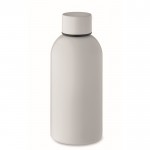 Botella monocromática antifugas de acero inoxidable reciclado 500ml color blanco
