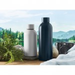 Botella monocromática antifugas de acero inoxidable reciclado 500ml color blanco vista bodegón