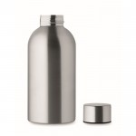 Botella monocromática antifugas de acero inoxidable reciclado 500ml color plateado mate quinta vista