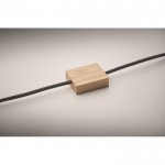Cable de carga con detalles en bambú y personalizable 60W color madera vista fotografía octava vista