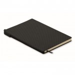 Libreta de tapa rígida  con bolígrafo en el interior A5 hojas a rayas color negro