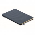 Libreta de tapa rígida  con bolígrafo en el interior A5 hojas a rayas color azul marino