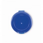 Bálsamo labial vegano con SPF10 y sabor vainilla en estuche redondo color azul cuarta vista