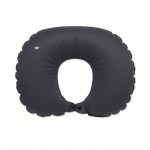 Almohada inflable de viaje con inflador y sistema de vaciado color azul septima vista