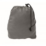 Almohada inflable de viaje con inflador y sistema de vaciado color gris oscuro segunda vista