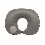 Almohada inflable de viaje con inflador y sistema de vaciado color gris oscuro sexta vista